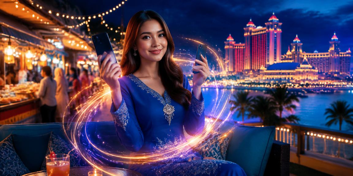 Pengalaman kasino mudah alih di Genting Highlands dengan pakaian tradisional baju kurung